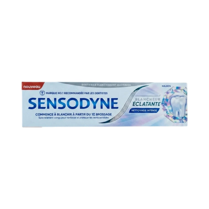 معجون أسنان Sensodyne للتبييض والإشراق تنظيف عميق 75 مل