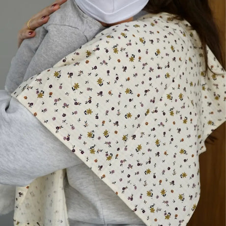Juego de 2 toallas para eructar Bambidou - Gasa de flores