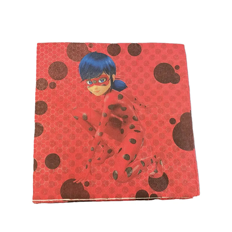 Pack de 10 Serviettes en Papier – Miraculous