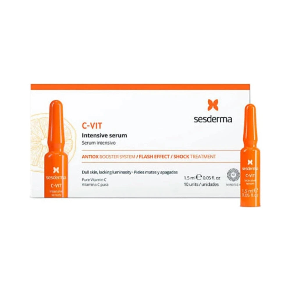 Sesderma C-Vit Intensive Serum - boîte de 10 ampoules de 1,5 ml