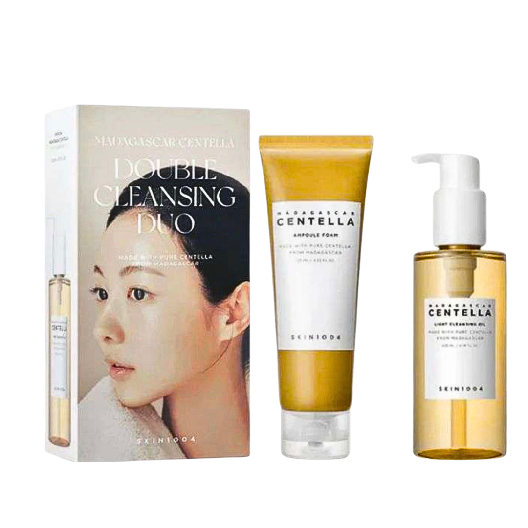 Skin1004 coffret double nettoyage huile démaquillante 200 ml et mousse ampoule 125 ml