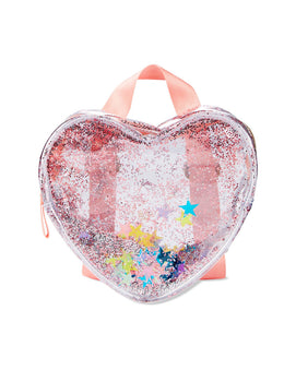 SKIP HOP Sac à Dos Transparent à Paillettes en Forme de Cœur Transparent