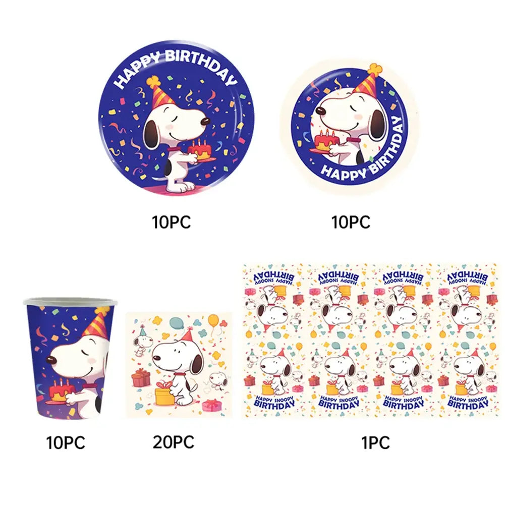 51 Piece Birthday Pack – Snoopy