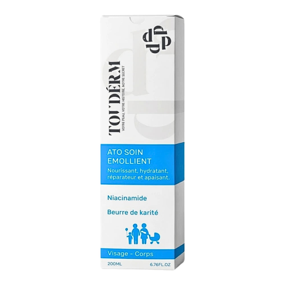 Soin émollient Touderm ATO 200 ml pour peaux sèches et atopiques