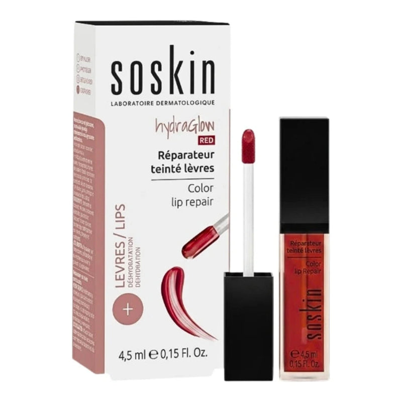Soskin Hydraglow Red Reparateur Teinte Levres 4.5ml