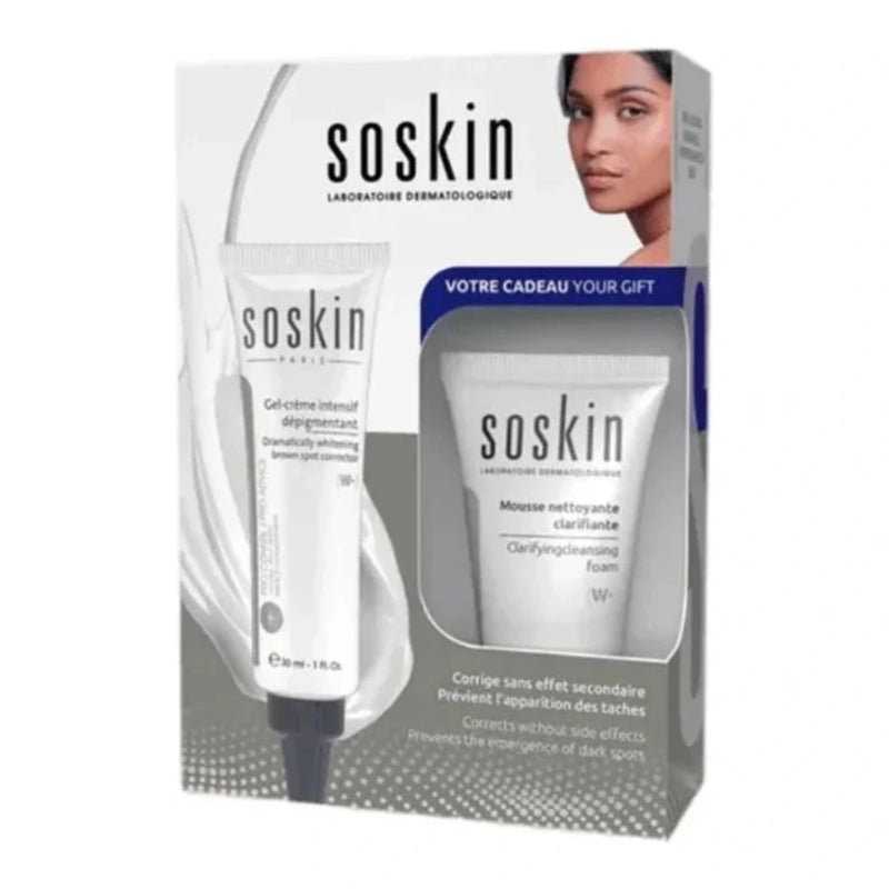 Soskin Pack Gel-Crème Intensif Dépigmentant 30ml & Mousse Nettoyante 30ml