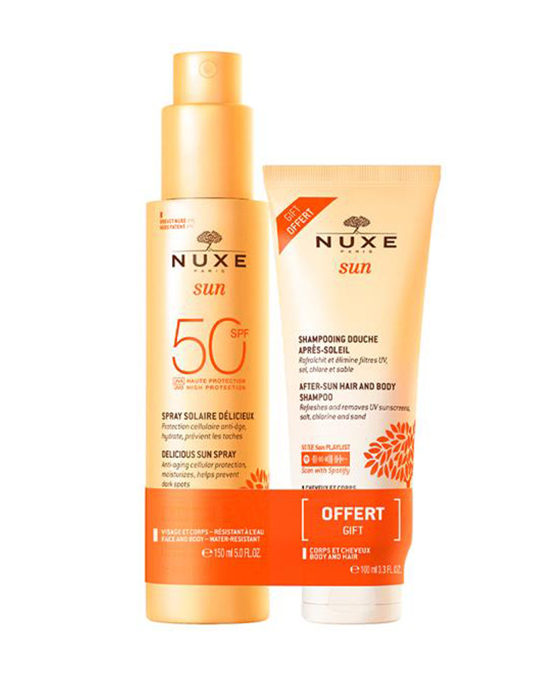 Nuxe Sun Spray SPF50 & Sun Shampoo 100ml Free