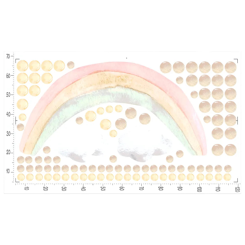 Bébé Safe Sticker Mural Arc-en-Ciel