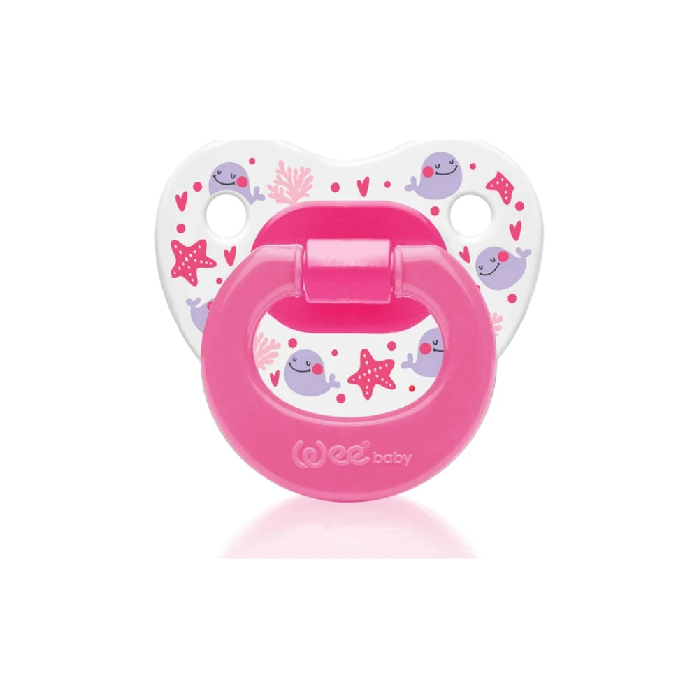 Sucette décorée WeeBaby N°3 orthodontique en silicone, dès 18 mois