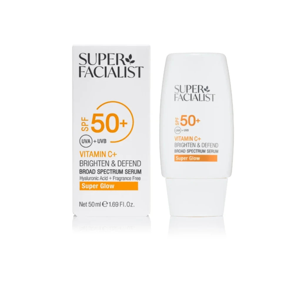 Super Facialist Vitamine C+ Brighten & Defend Sérum SPF50+ 50 ml – flacon