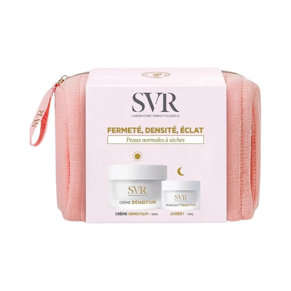 Coffret SVR Densitium crème 50 ml, baume nuit 15 ml et trousse