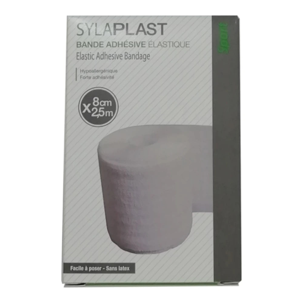 Sylaplast bande adhésive élastique 8 cm x 2,5 m