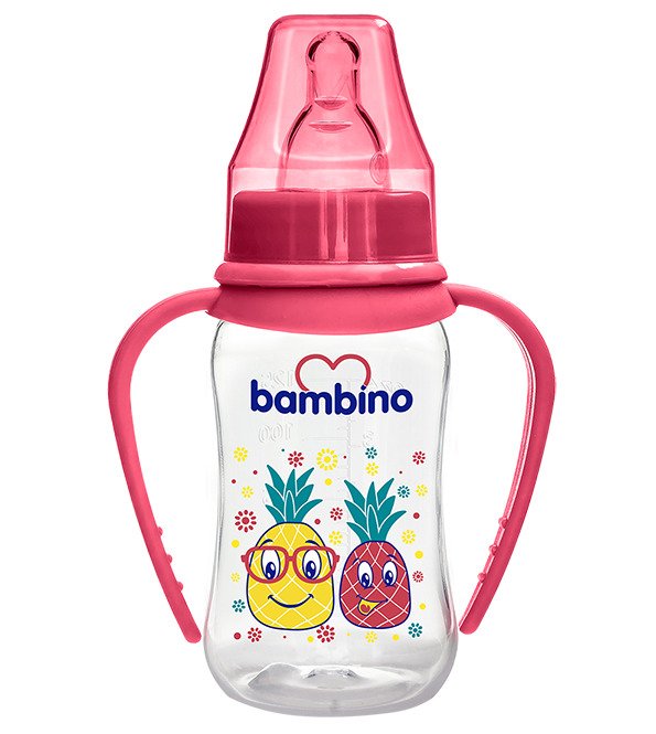 Bambino biberón natural con asa +0m 150ml Ref T065