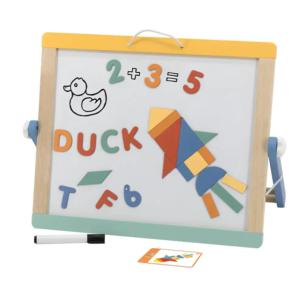 Viga Toys 2en1 Tableau Magnétique & Ardoise 3A+