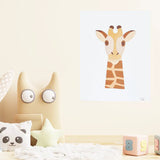 Ensemble de 3 Toiles en Acrylique Décoratives - Lion & Born To Be Wild & Giraffe