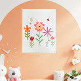 Ensemble de 3 Toiles en Acrylique Décoratives - Soleil & You Are My Sun Shine & Fleurs