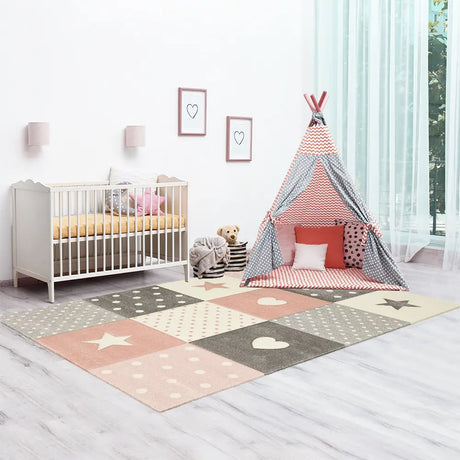 Tapis Minikds Crème Rose