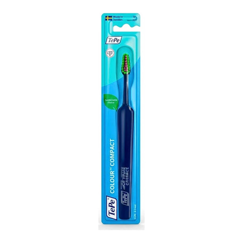 فرشاة أسنان TePe Colour Compact Extra Soft – الأزرق الداكن