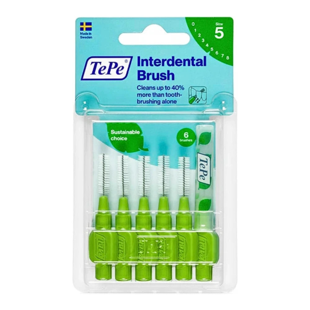Brossettes interdentaires TePe Original vertes – emballage 6 pièces