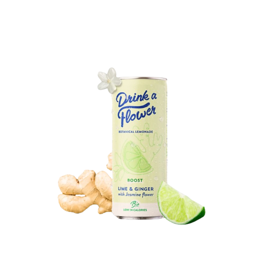 Drink a Flower Limonade Botanique Gingembre Citron Vert 250 ml