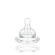 Tétine de biberon WeeBaby Ortho col large N°2 en silicone, 6-18 mois