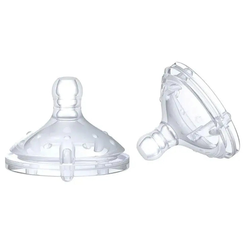 Nuby Set of 2 Anti-Colic Nipples 1.2.3 Flow - 0m+