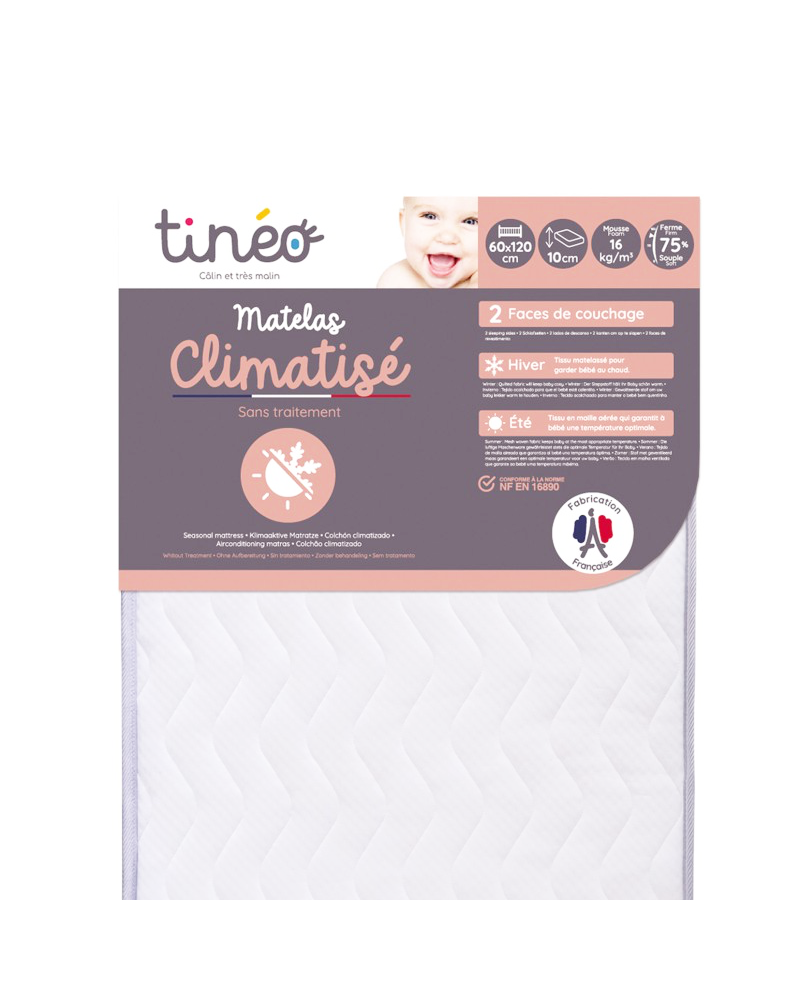 Tinéo Air-Conditioned Baby Mattress 60x120cm