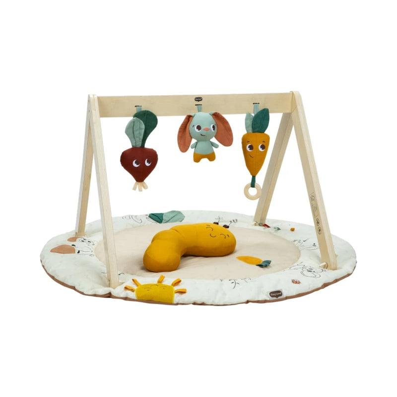 Tiny Love سجادة الأنشطة Gymini Luxe بقوس خشبي Garden of Adventures