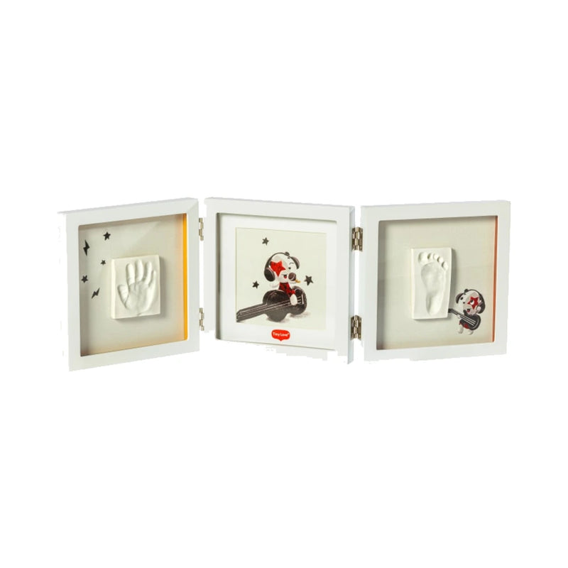 Tiny Love إطار البصمات المزدوج Tiny Creations - أبيض
