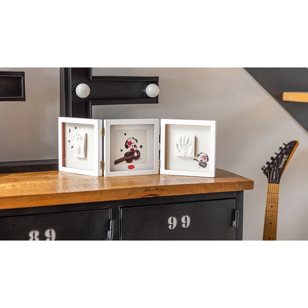 Tiny Love Cadre Empreintes Double Tiny Creations - Blanc
