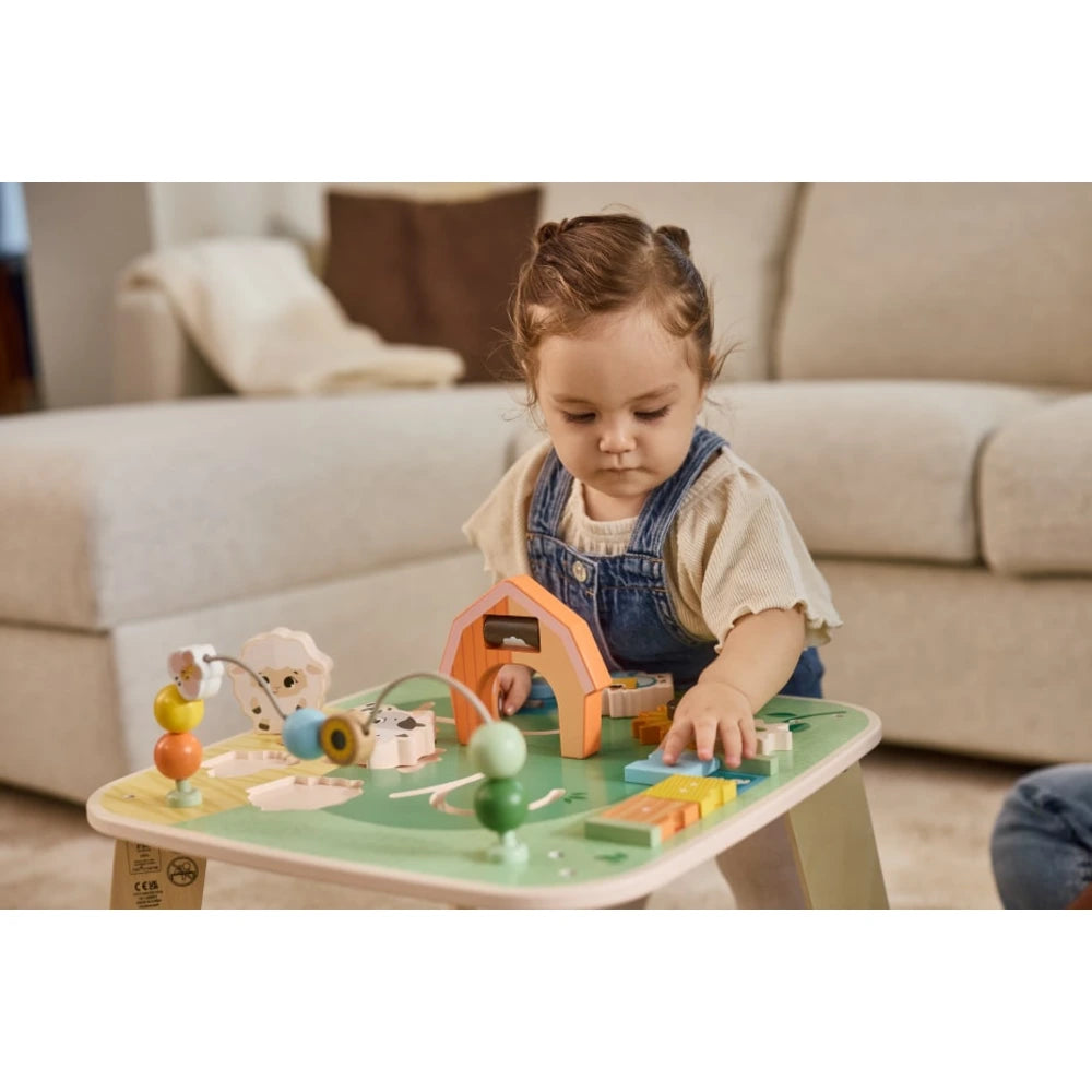 Tiny Love Table d'Activités en Bois Farmers Funday