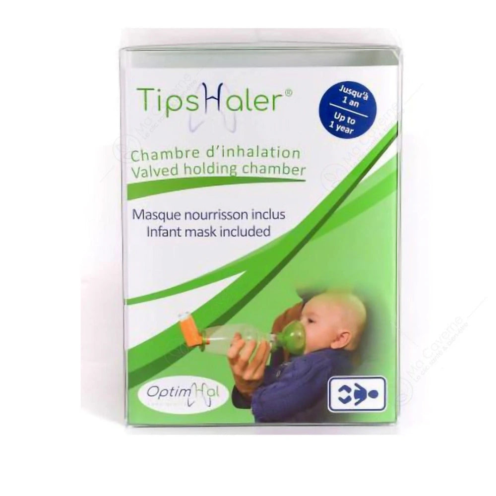 TipsHaler chambre d'inhalation avec masque nourrisson