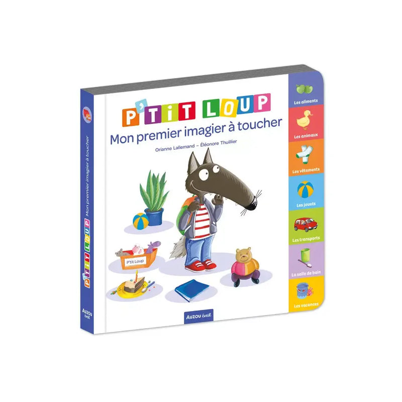 Auzou Éveil My First Touch and Feel Picture Book Little Wolf
