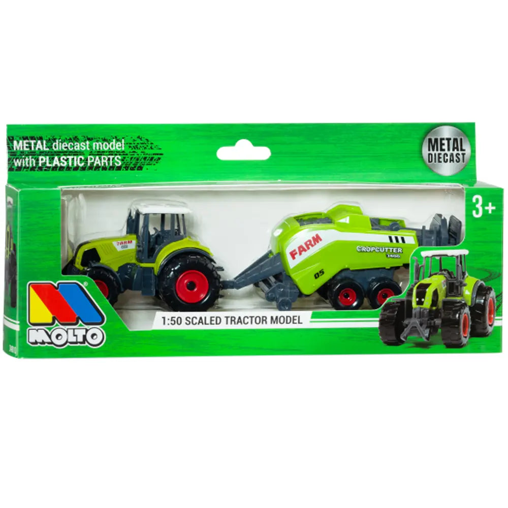 Molto Toy Tractors with Trailer - Ages 3+