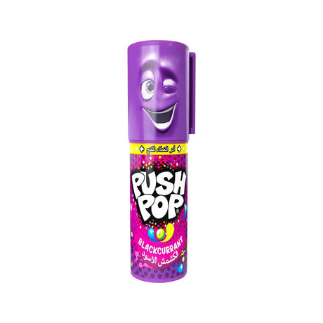 Bazooka Candy Brands Push Pop 15g - Saveur Cassis