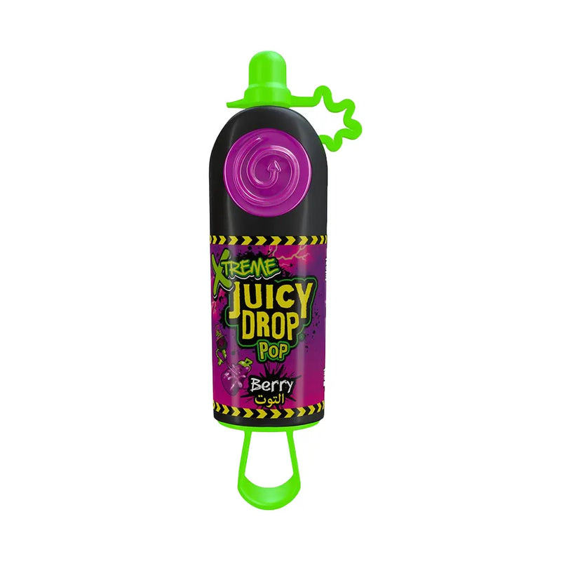 Bazooka Candy Brands Xtreme Juicy Drop Pop 26g - Sabor a bayas