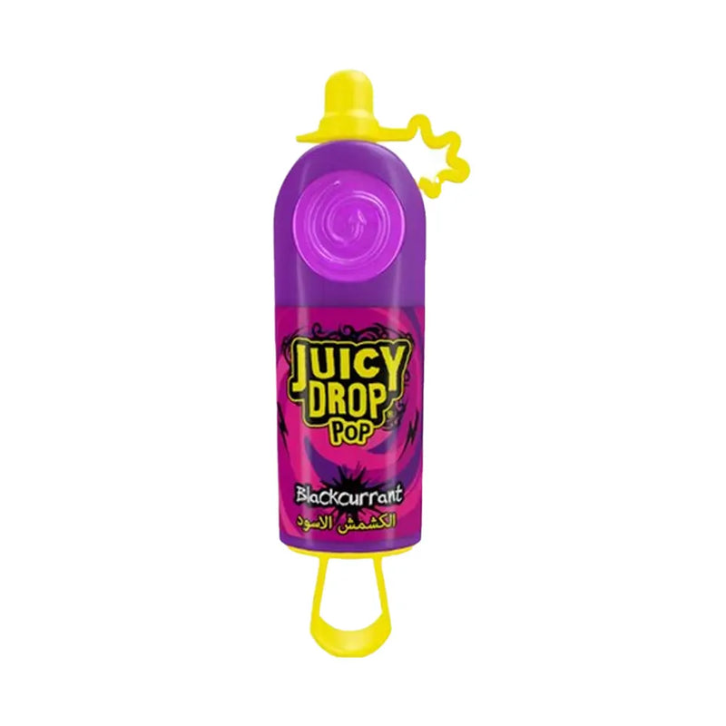 Bazooka Candy Brands Juicy Drop Pop 26g - Sabor a Grosella Negra