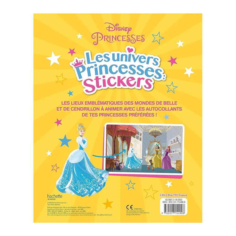 Hachette Disney Princesses – Stickers Belle et Cendrillon