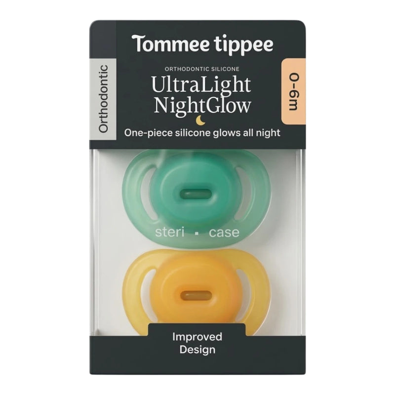 Tommee Tippee Lot de 2 Sucettes Night Glow 0-6 mois