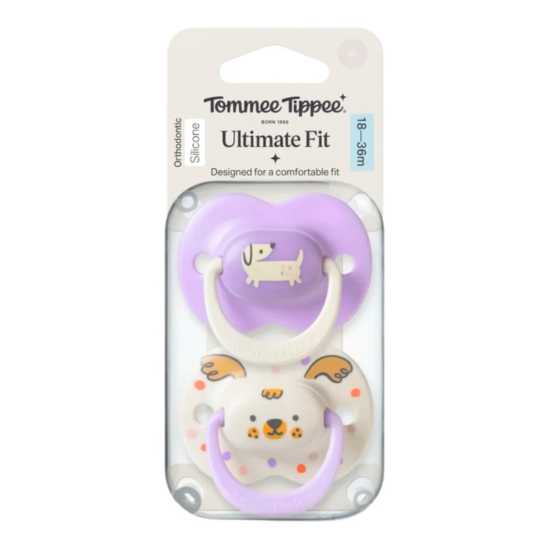 Tommee Tippee Ultimate Fit Soothers 18-36 months, Pack of 2 – Girl