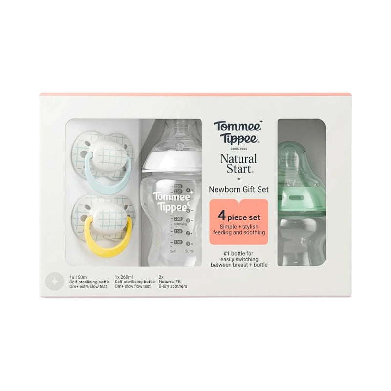 Tommee Tippee Natural Start Newborn Gift Set 4 Pieces