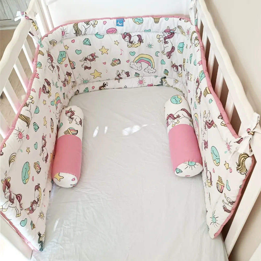 Unicorn crib bumper hotsell