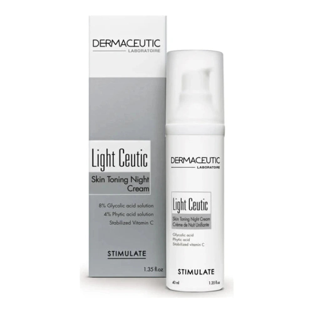 Tube de la crème de nuit éclat Dermaceutic Light Ceutic 40 ml