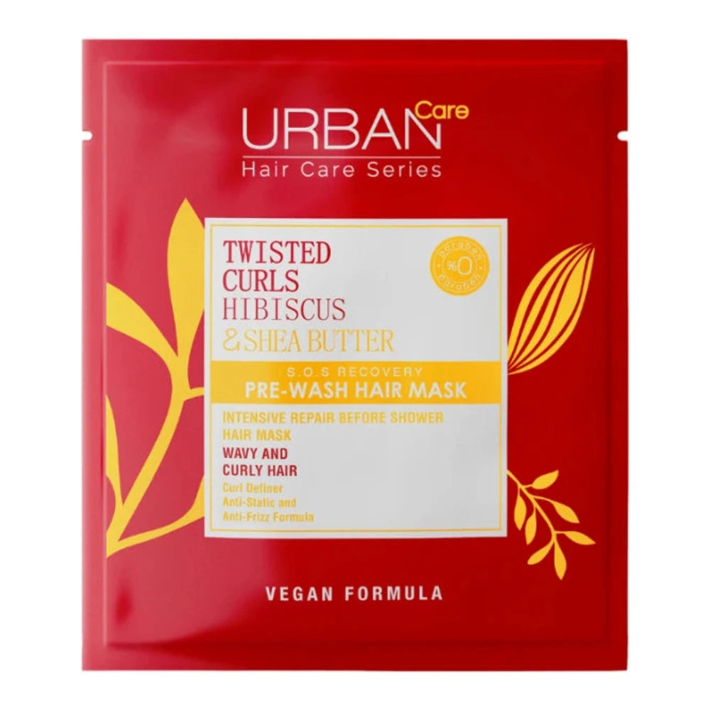 Urban Care Twisted Curls masque capillaire hibiscus et beurre de karité 230 ml – pot