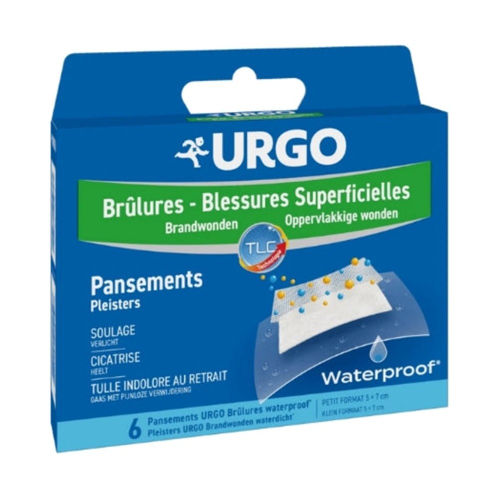Urgo Brûlures Pansement Waterproof 6 Pièces