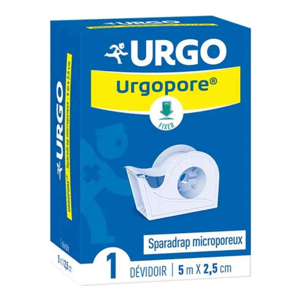 Urgo Pore Sparadrap Microporeux 5 m x 2,5 cm Dévidoir
