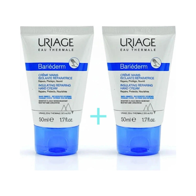 Uriage Bariederm Hand Cream 2x50ml Pack