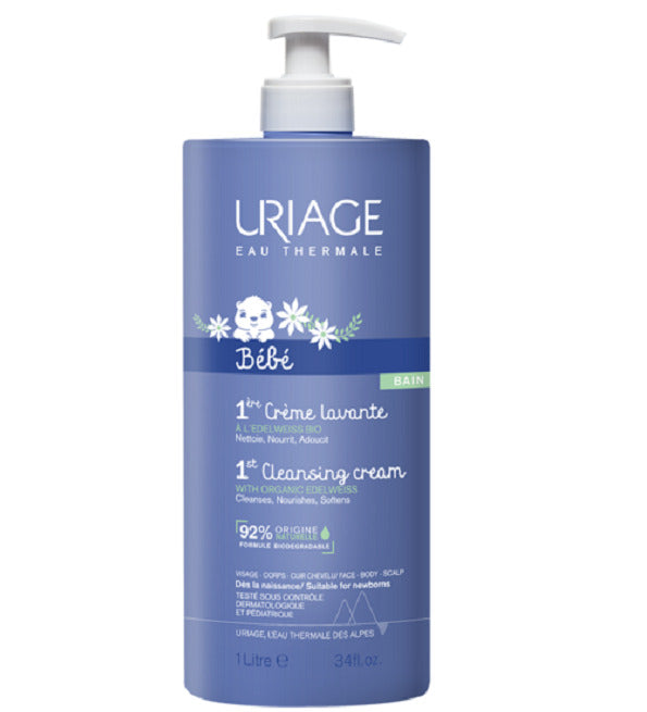 Uriage Bébé - 1ère Crème lavante - 1L