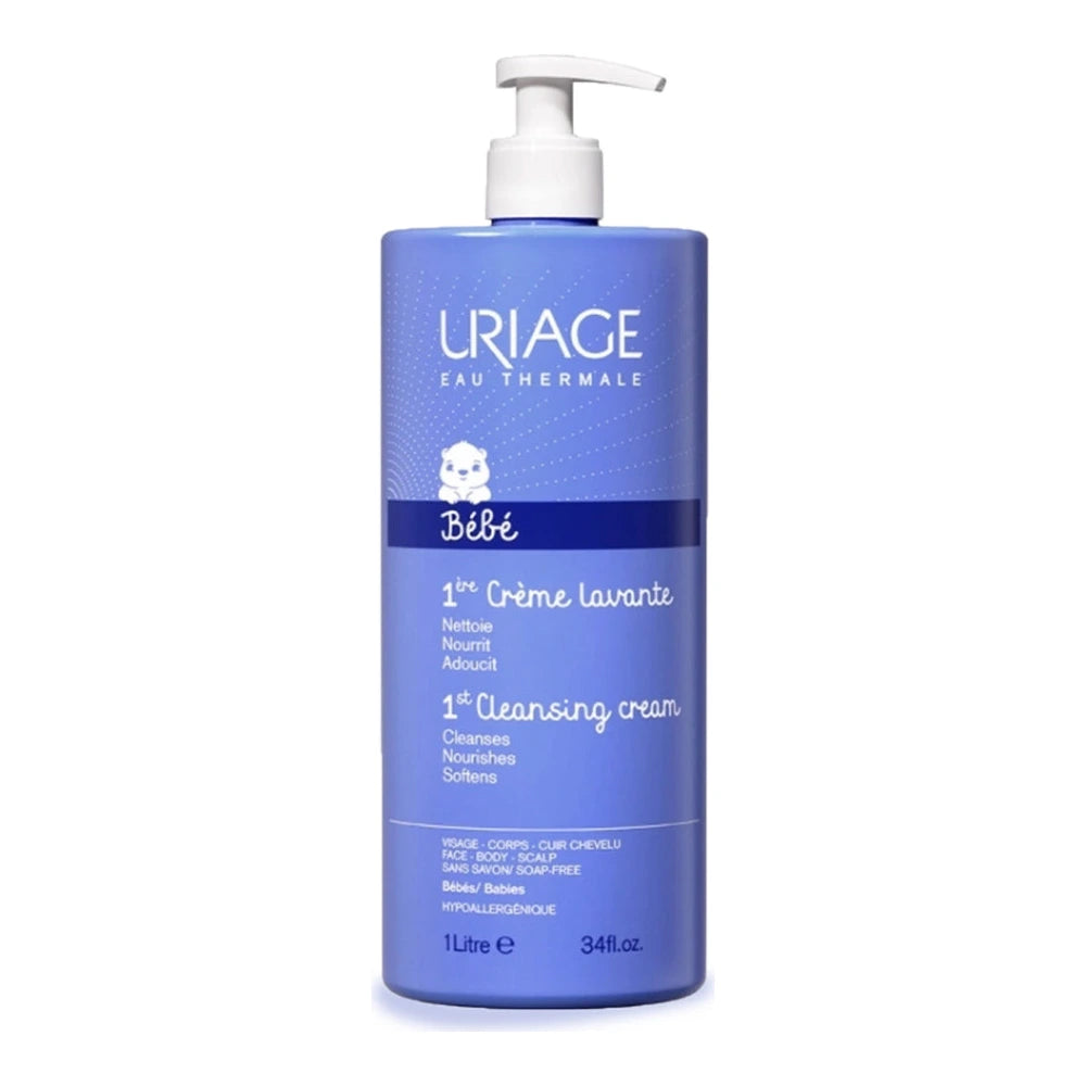Uriage Bébé 1ère Crème Lavante - flacon pompe 1 L