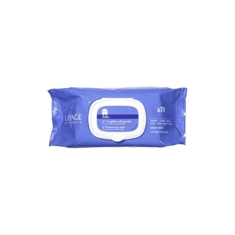 Uriage Bébé 1ères lingettes nettoyantes – paquet de 70
